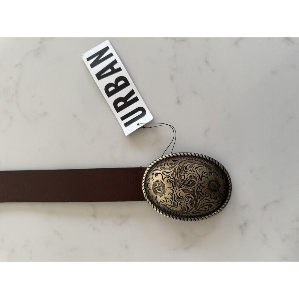Urban Outfitters Pax Plate Buckle Leather Belt NWT - Picture 7 of 7